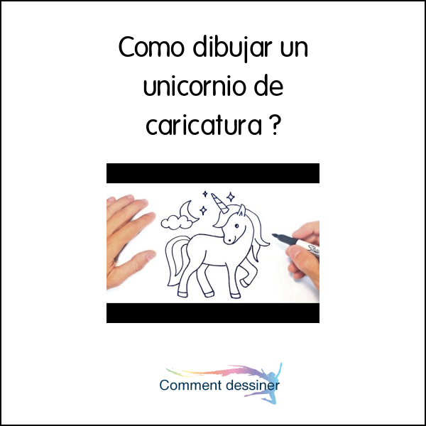 Como dibujar un unicornio de caricatura